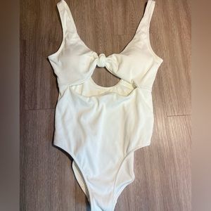 One Piece White Swimsuit!✨